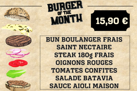 BURGER of the MONTH